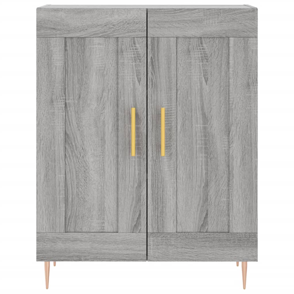 Visoka komoda siva sonome 69,5x34x180 cm od konstruiranog drva