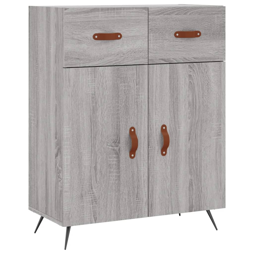Visoka komoda siva sonome 69,5x34x180 cm od konstruiranog drva