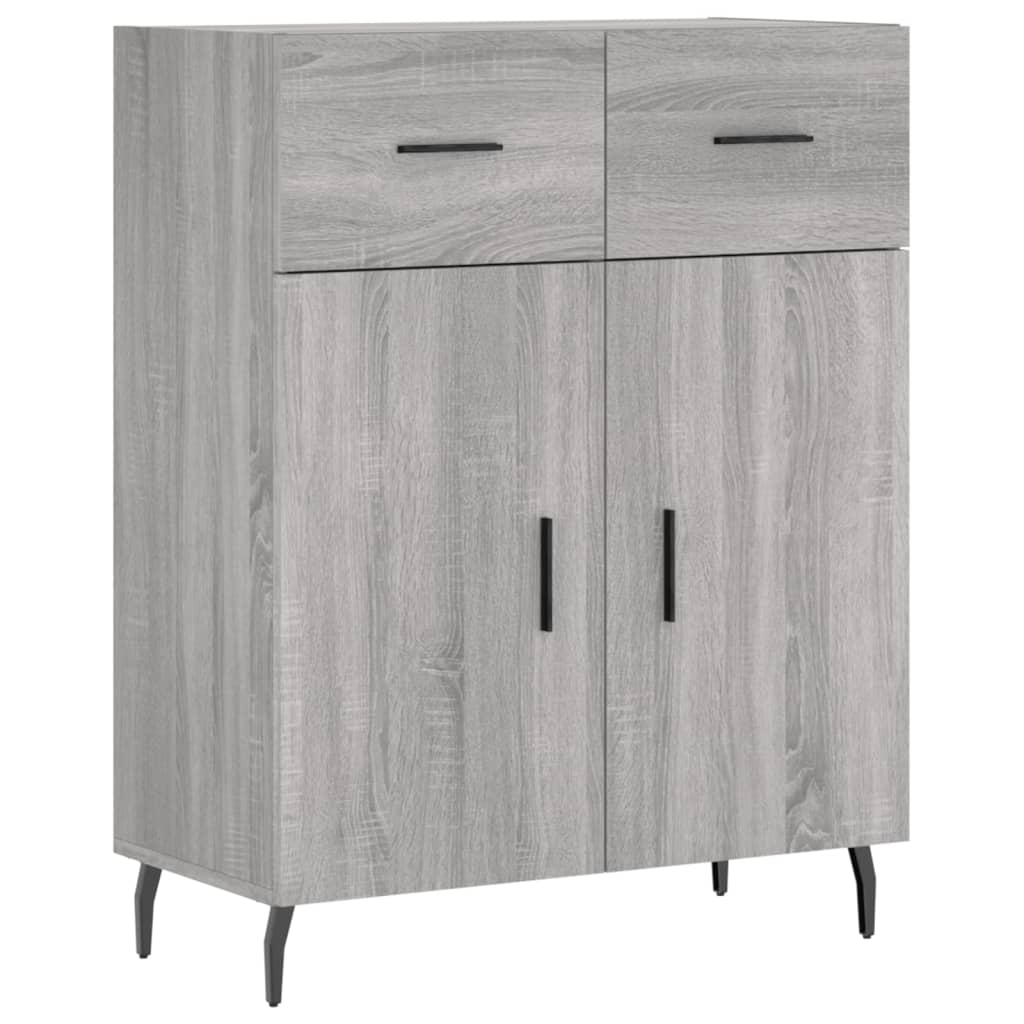 Visoka komoda siva sonome 69,5x34x180 cm od konstruiranog drva