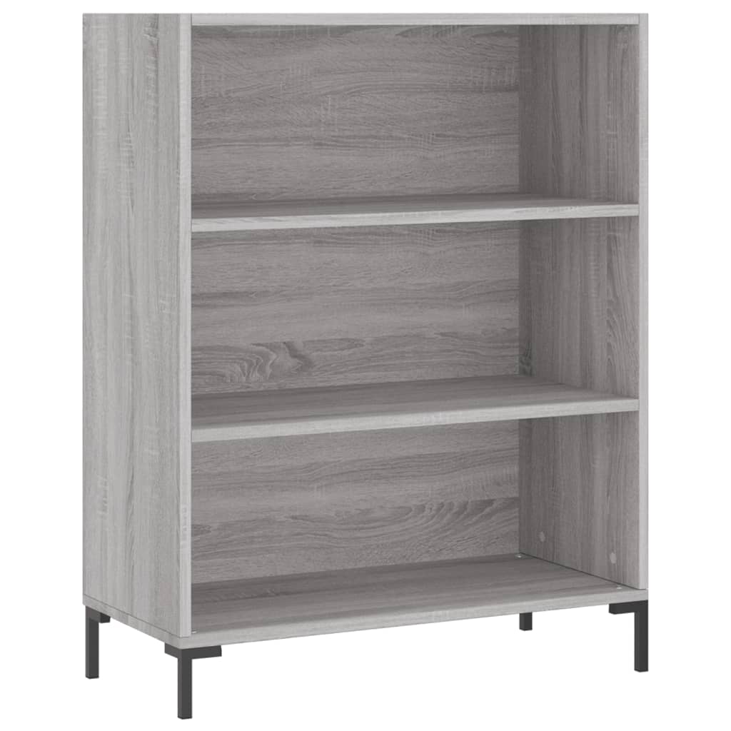 Visoka komoda siva sonome 69,5x34x180 cm od konstruiranog drva