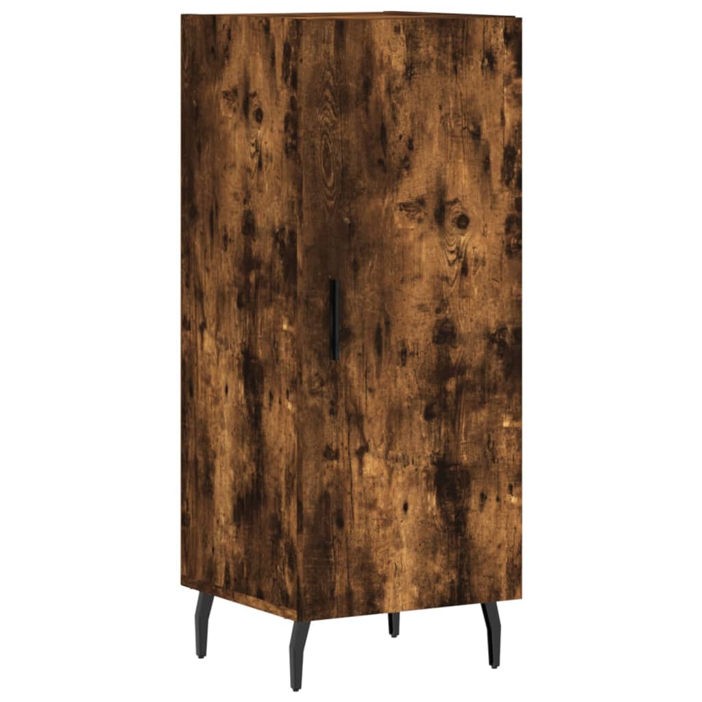 Visoka komoda dimljeni hrast 34,5x34x180cm konstruiranog drva