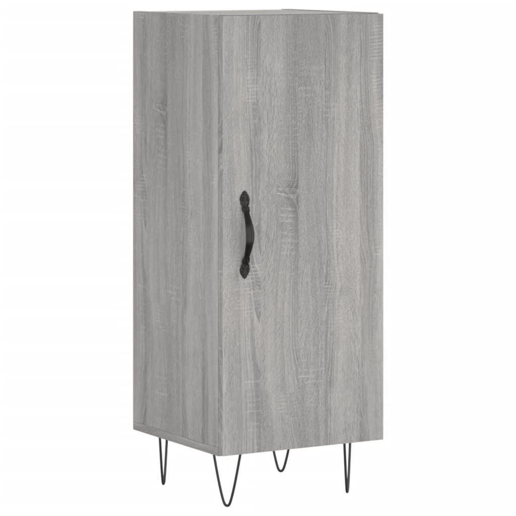 Visoka komoda siva sonome 34,5x34x180 cm od konstruiranog drva