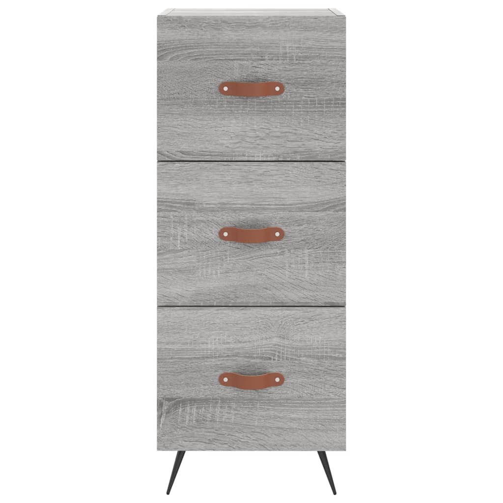 Visoka komoda siva sonome 34,5x34x180 cm od konstruiranog drva