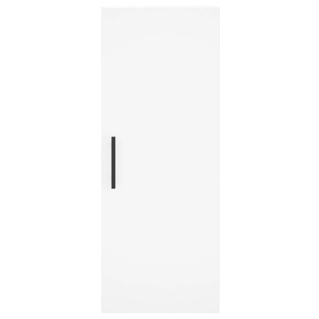 Visoka komoda bijeli 34,5x34x180 cm od konstruiranog drva