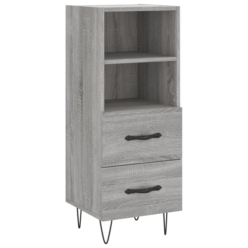 Visoka komoda siva sonome 34,5x34x180 cm od konstruiranog drva