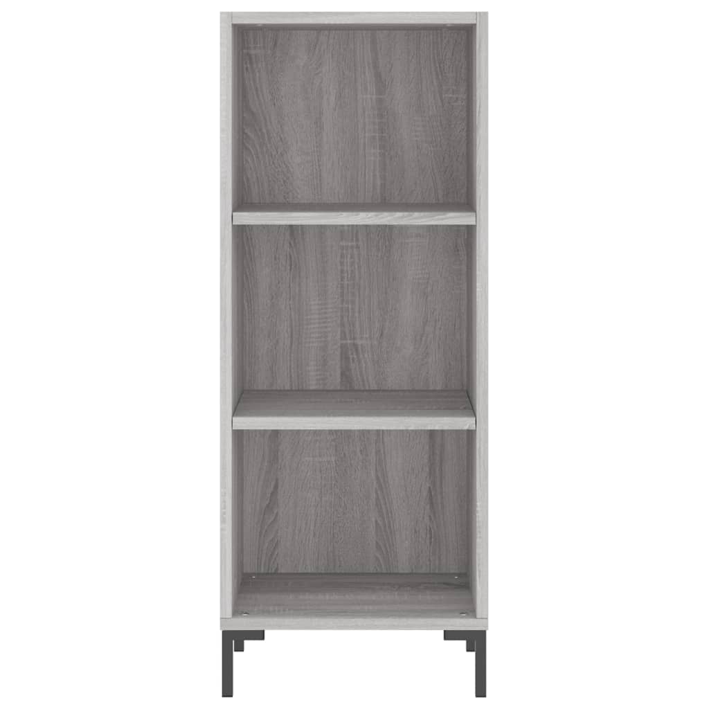 Visoka komoda siva sonome 34,5x34x180 cm od konstruiranog drva