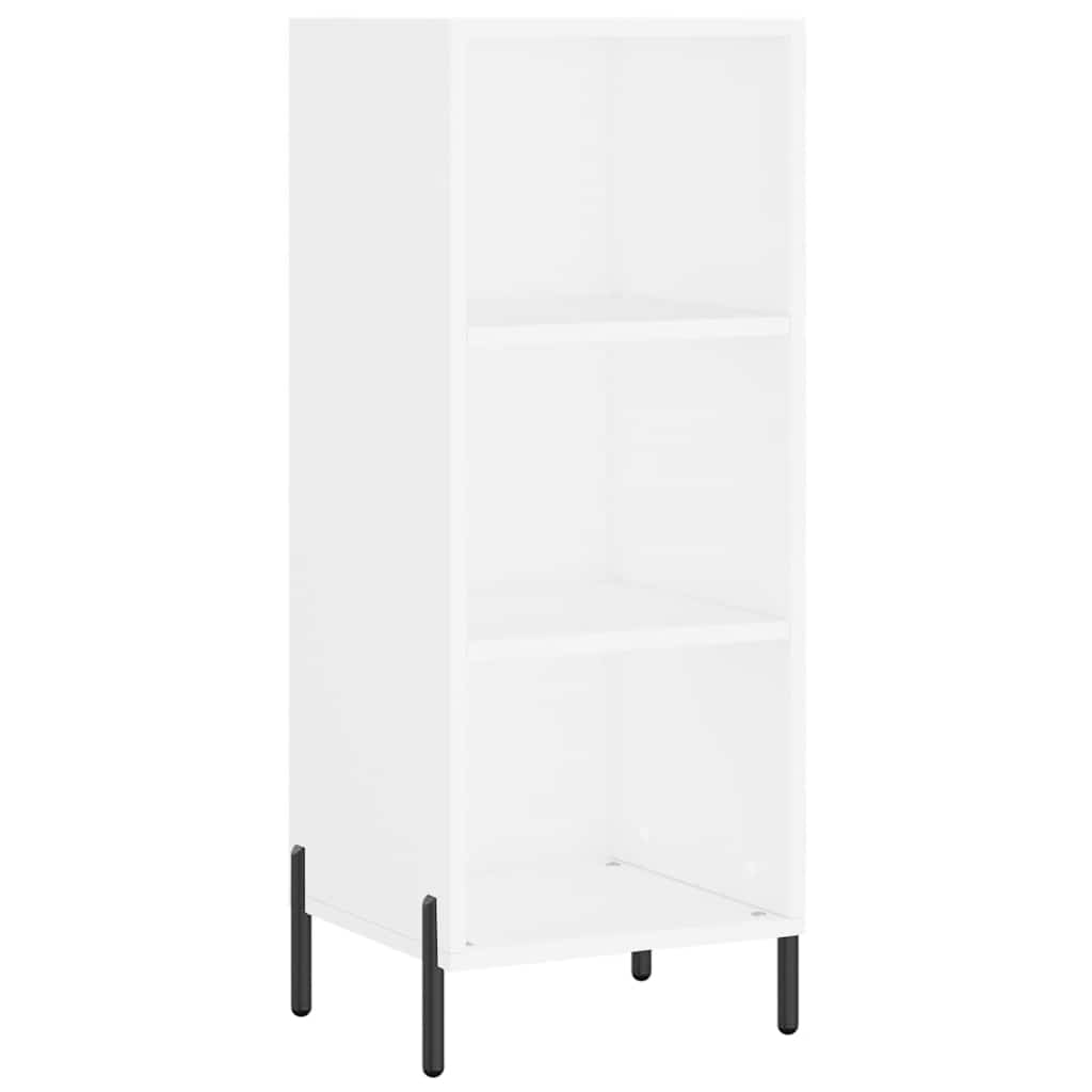 Visoka komoda bijeli 34,5x34x180 cm od konstruiranog drva