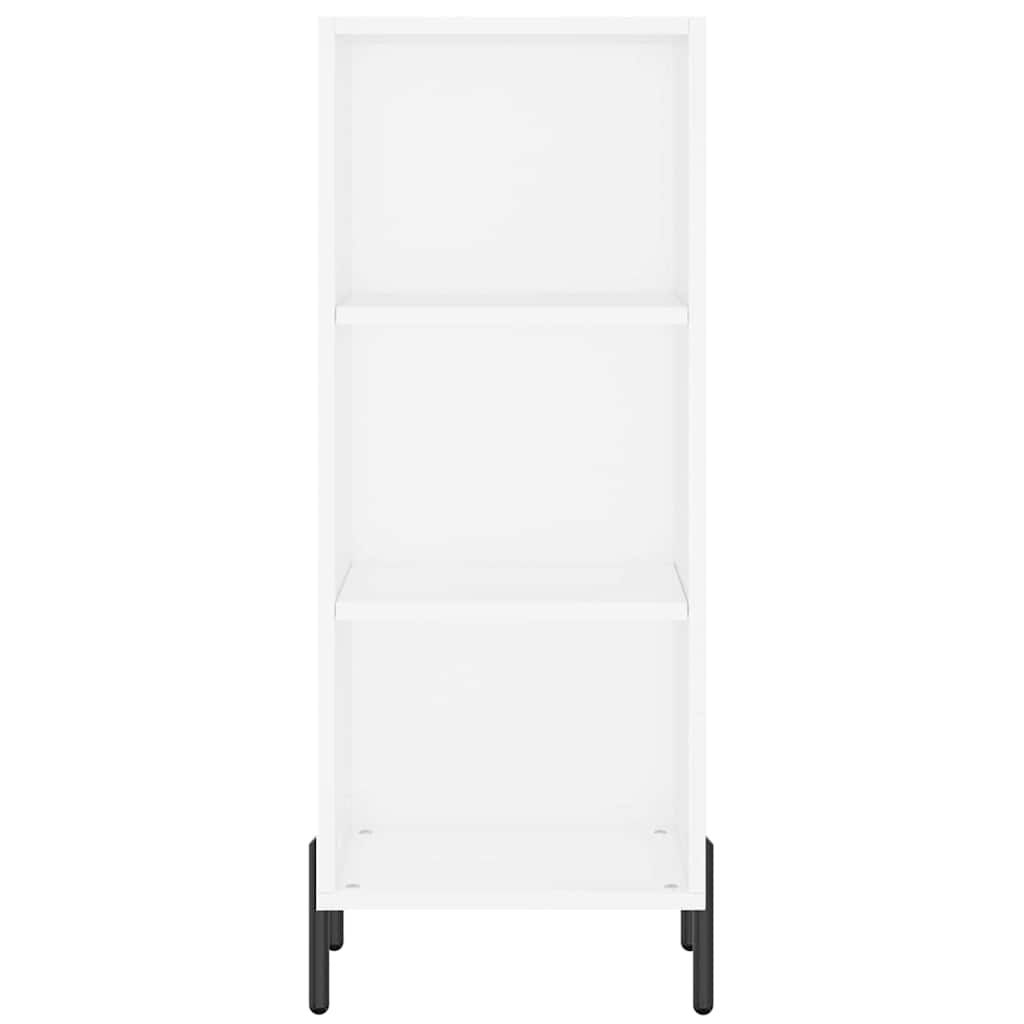 Visoka komoda bijeli 34,5x34x180 cm od konstruiranog drva