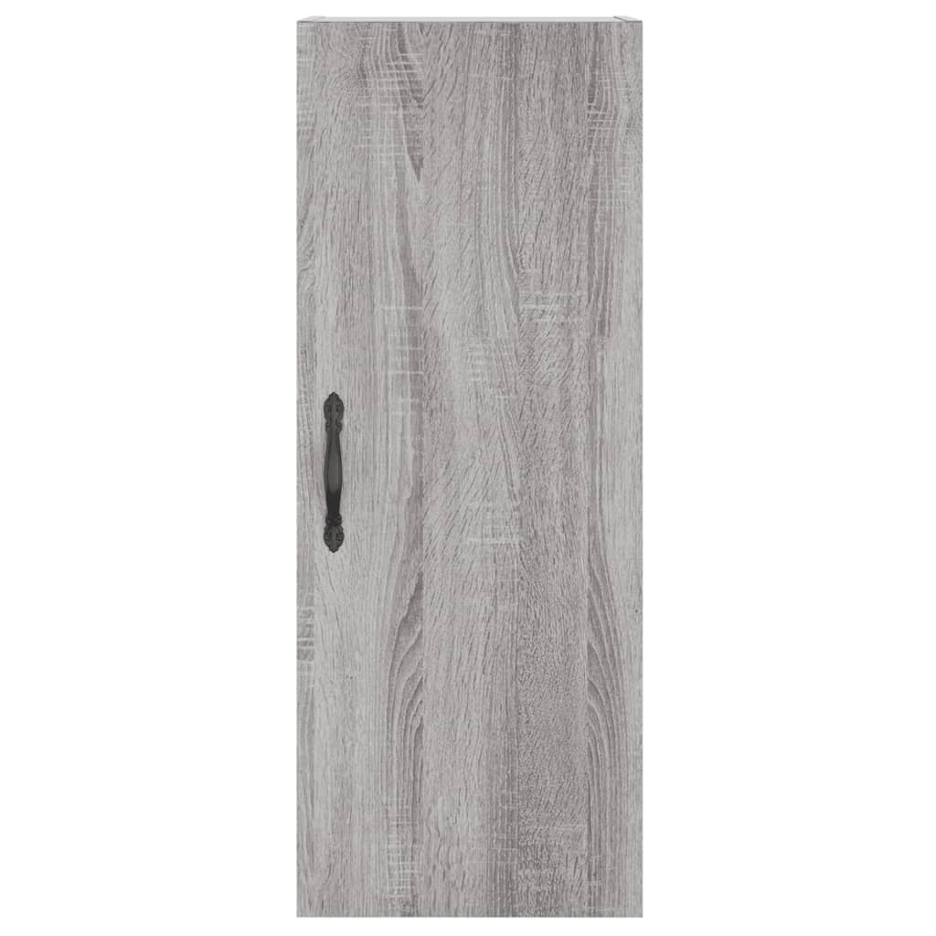 Visoka komoda siva sonome 34,5x34x180 cm od konstruiranog drva