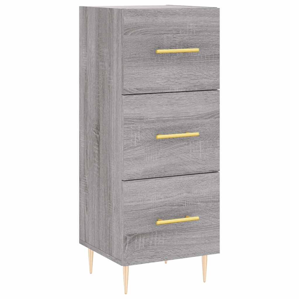 Visoka komoda siva sonome 34,5x34x180 cm od konstruiranog drva