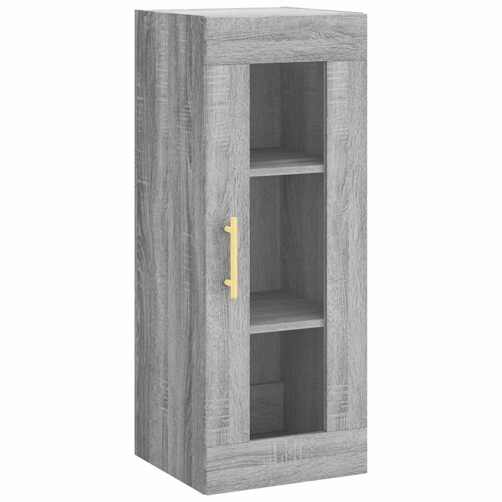 Visoka komoda siva sonome 34,5x34x180 cm od konstruiranog drva