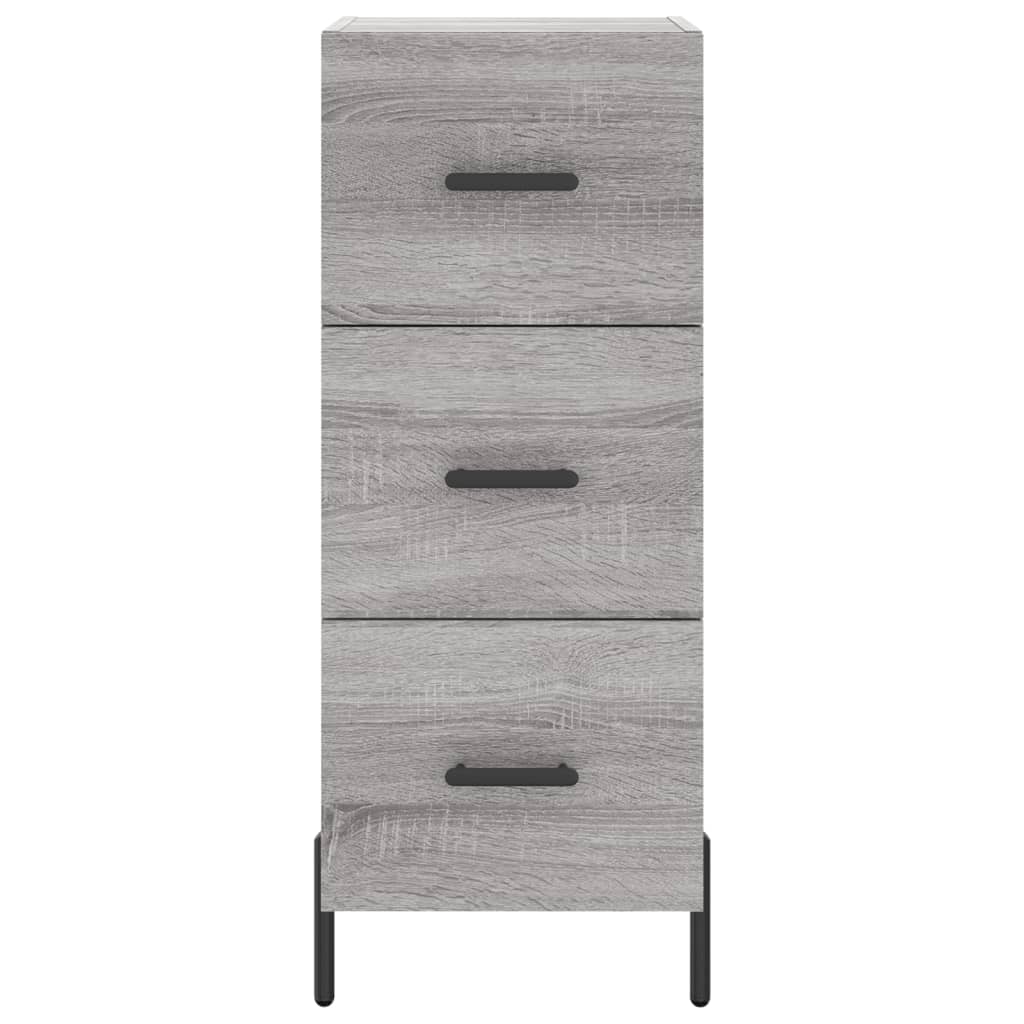 Visoka komoda siva sonome 34,5x34x180 cm od konstruiranog drva