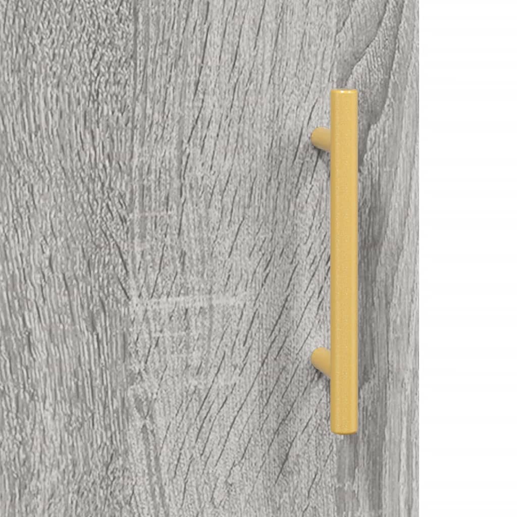 Visoka komoda siva sonome 34,5x34x180 cm od konstruiranog drva