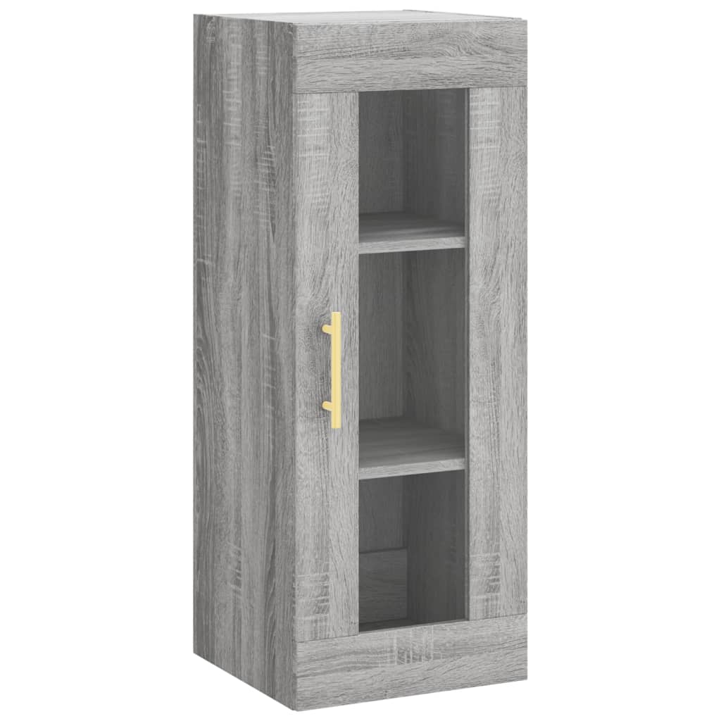 Visoka komoda siva sonome 34,5x34x180 cm od konstruiranog drva