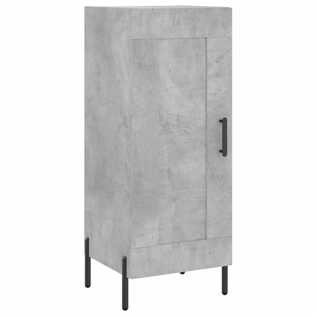 Visoka komoda siva betona 34,5x34x180 cm od konstruiranog drva