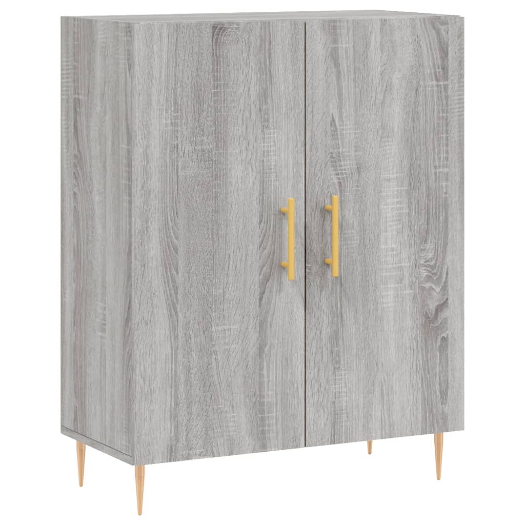 Visoka komoda siva sonome 69,5x34x180 cm od konstruiranog drva