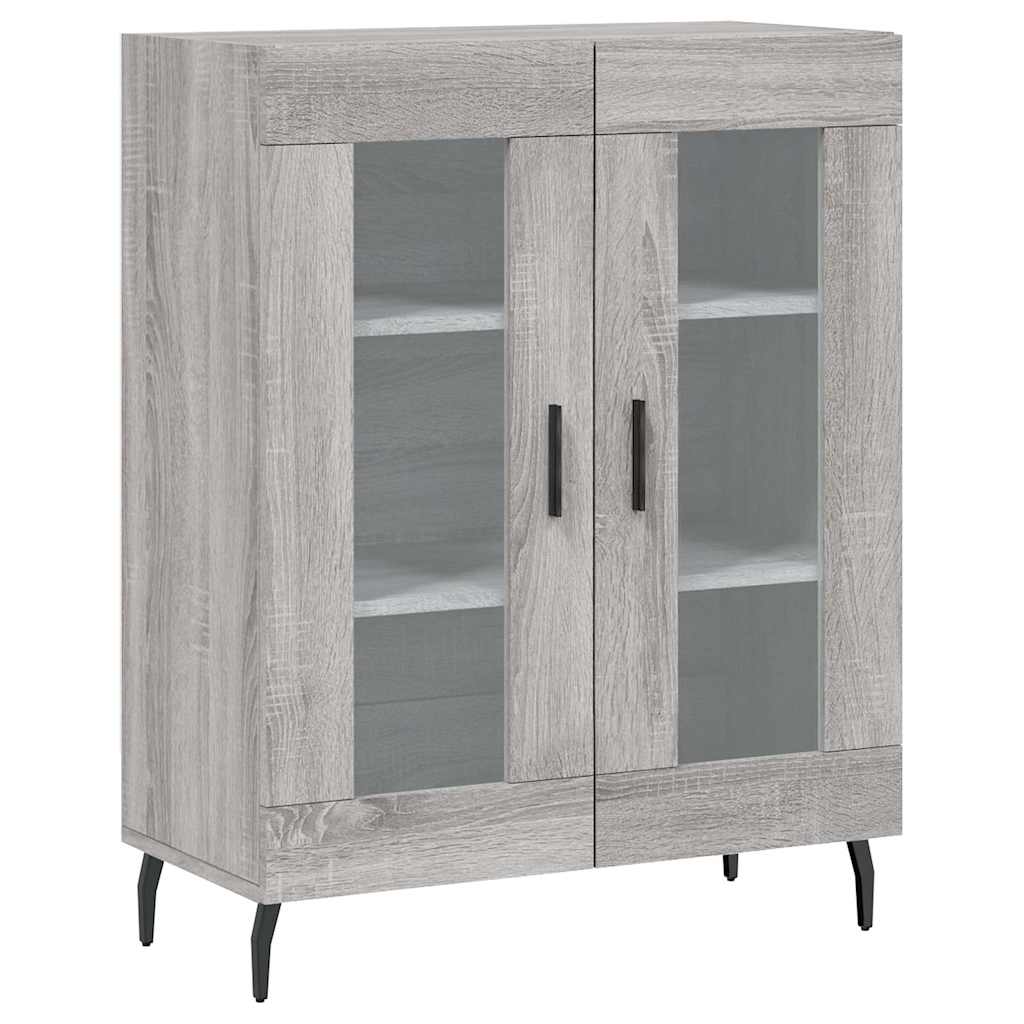 Visoka komoda siva sonome 69,5x34x180 cm od konstruiranog drva