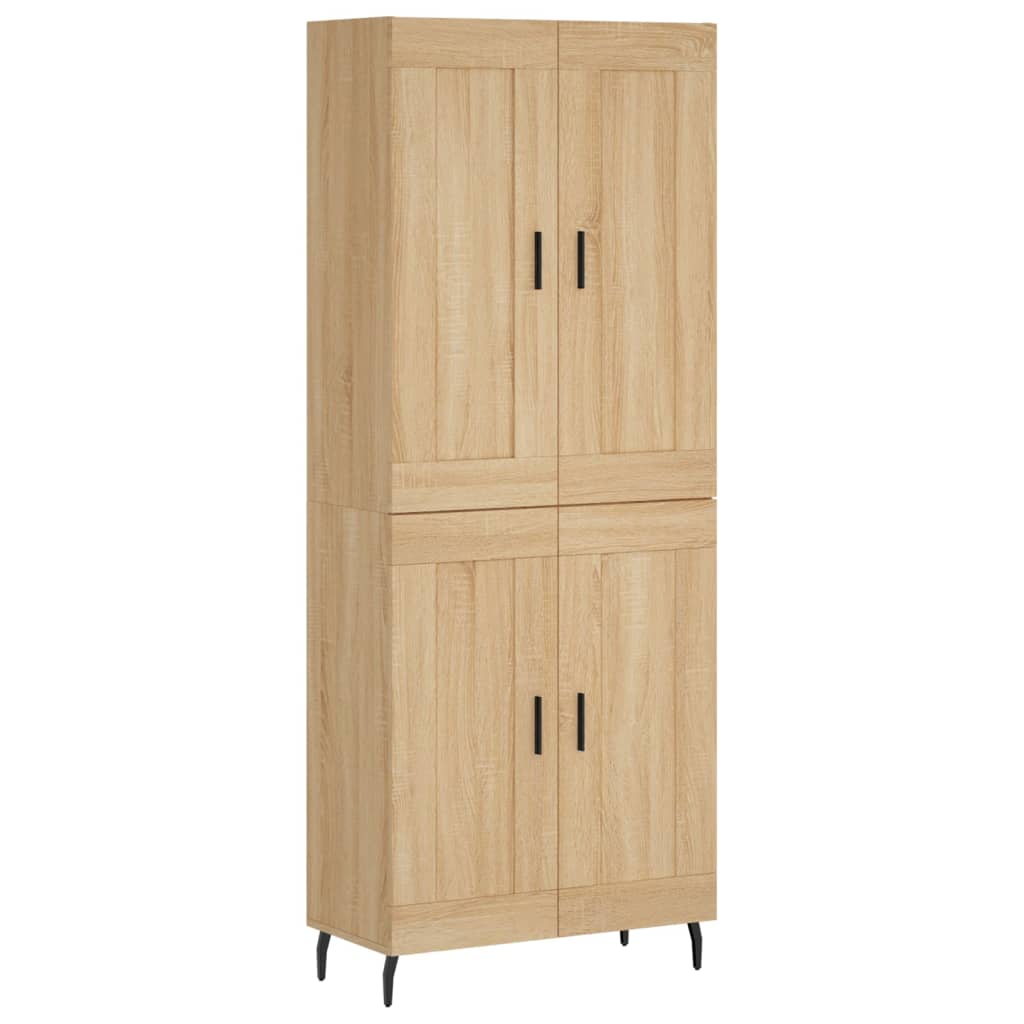 Visoka komoda hrasta sonome 69,5x34x180cm od konstruiranog drva