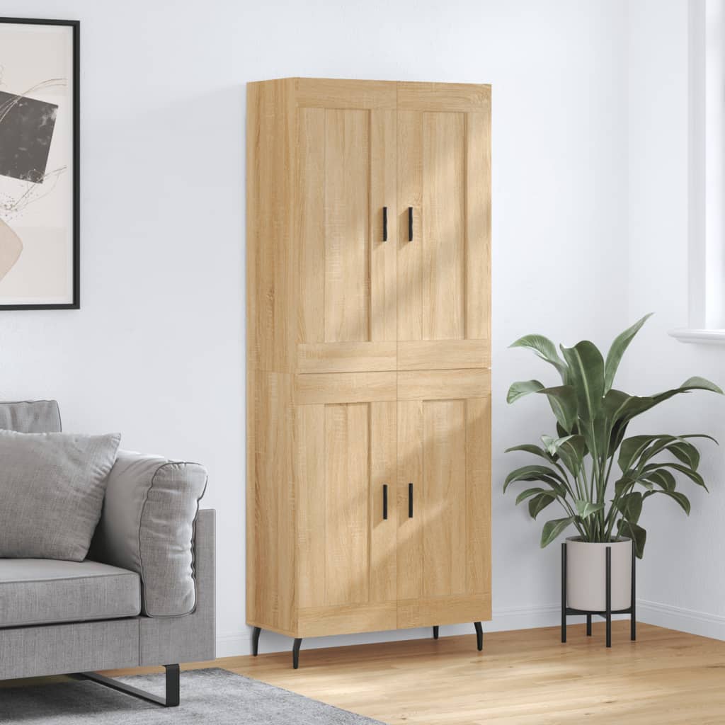 Visoka komoda hrasta sonome 69,5x34x180cm od konstruiranog drva