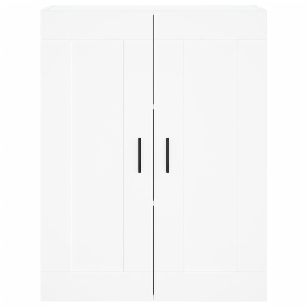 Visoka komoda bijela 69,5x34x180 cm konstruirano drvo