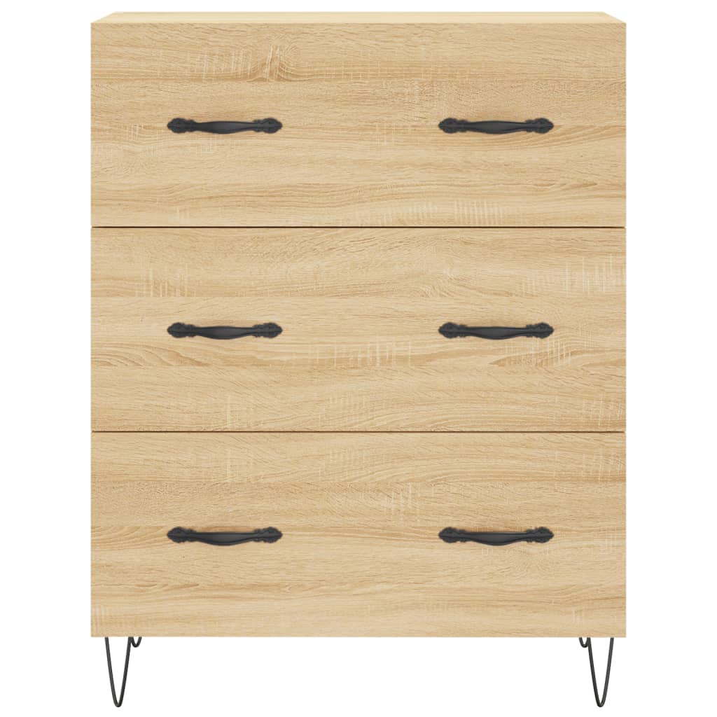 Visoka komoda hrasta sonome 69,5x34x180cm od konstruiranog drva