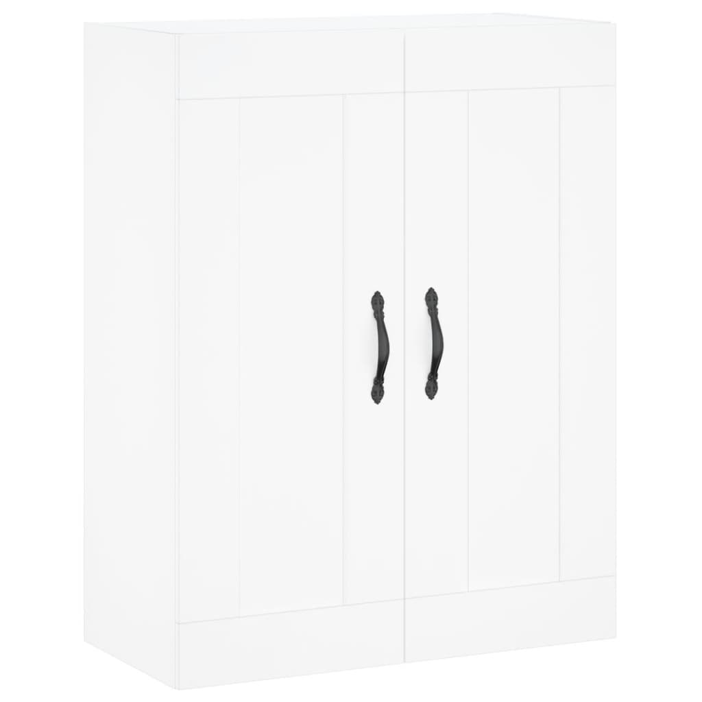 Visoka komoda bijela 69,5x34x180 cm konstruirano drvo