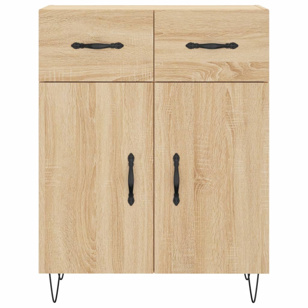 Visoka komoda hrasta sonome 69,5x34x180cm od konstruiranog drva