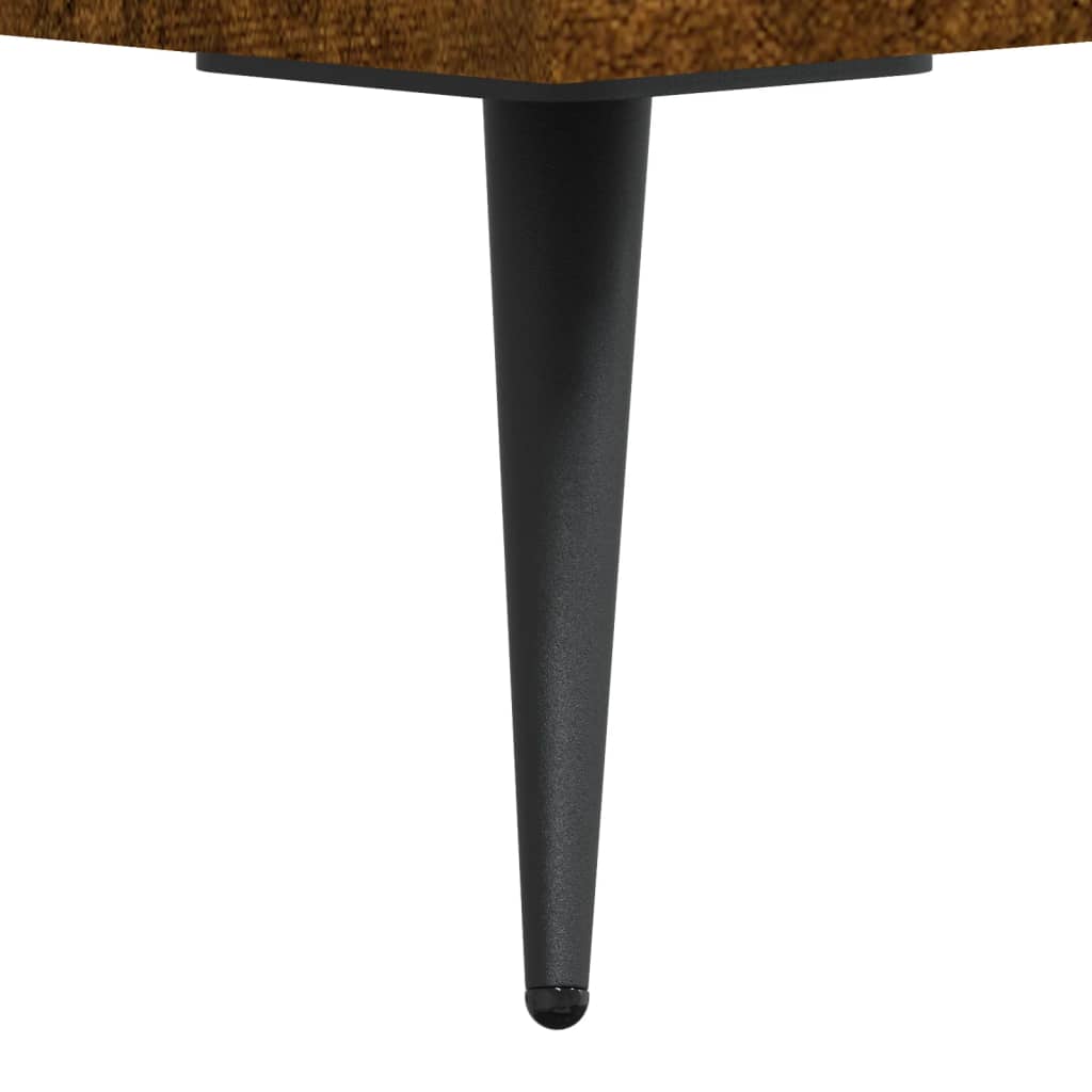 Visoka komoda dimljeni hrast 34,5x34x180cm konstruiranog drva