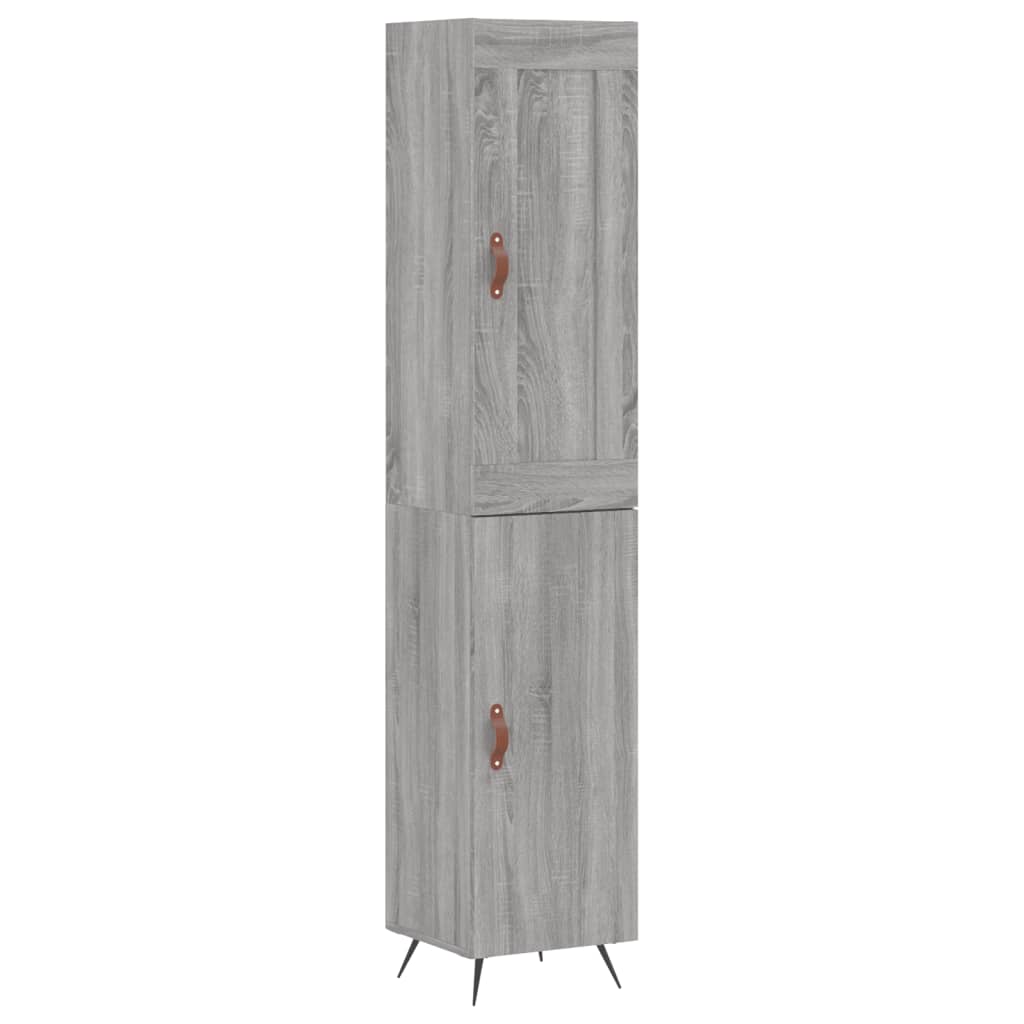 Visoka komoda siva sonome 34,5x34x180 cm od konstruiranog drva