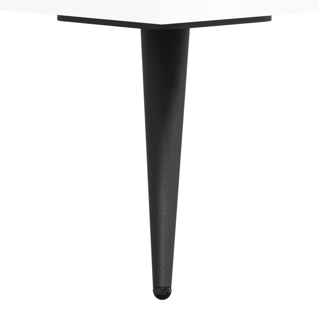Visoka komoda sjajna bijela 34,5x34x180 cm konstruirano drvo