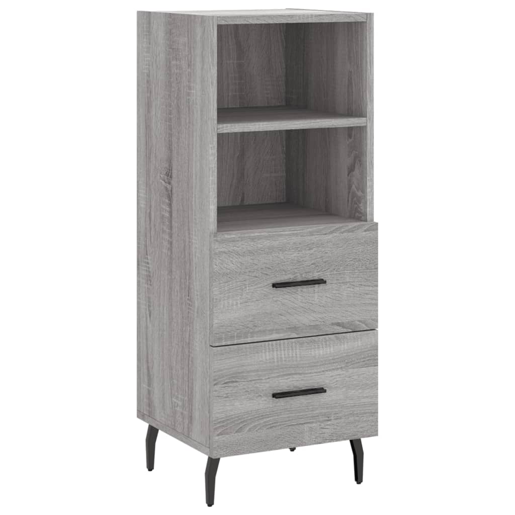 Visoka komoda siva sonome 34,5x34x180 cm od konstruiranog drva