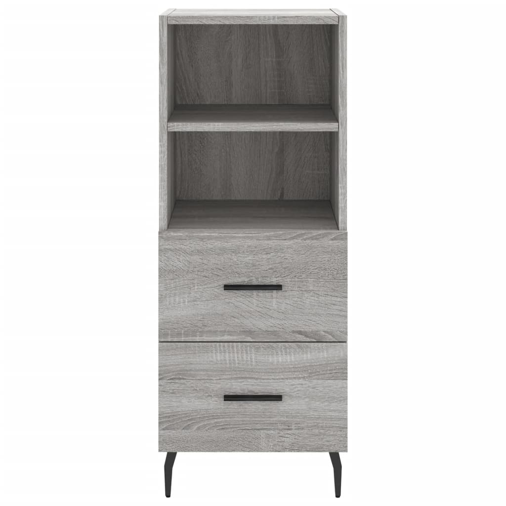 Visoka komoda siva sonome 34,5x34x180 cm od konstruiranog drva