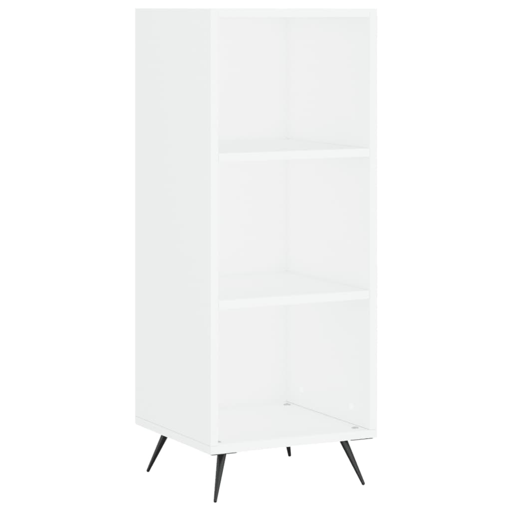 Visoka komoda bijeli 34,5x34x180 cm od konstruiranog drva