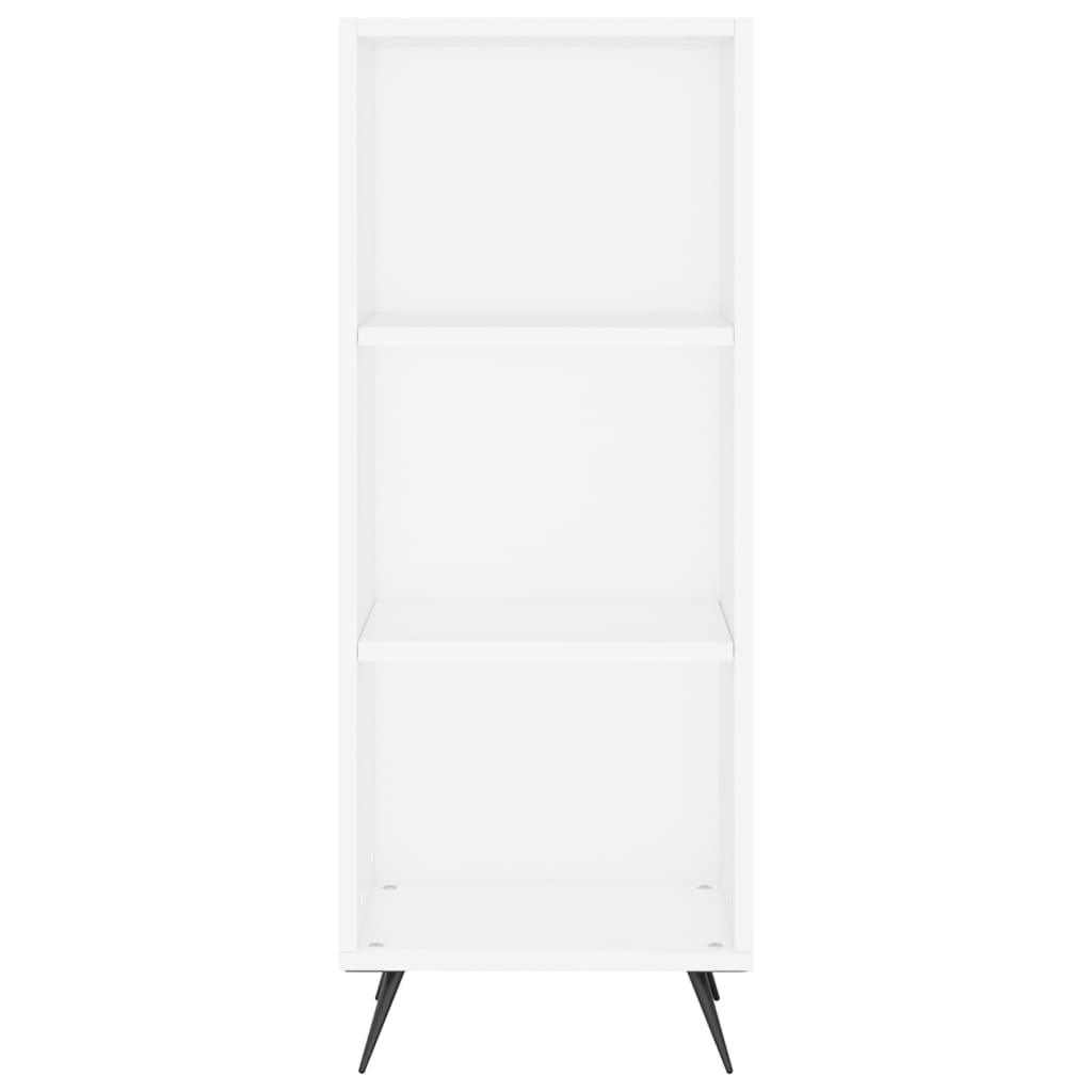 Visoka komoda bijeli 34,5x34x180 cm od konstruiranog drva