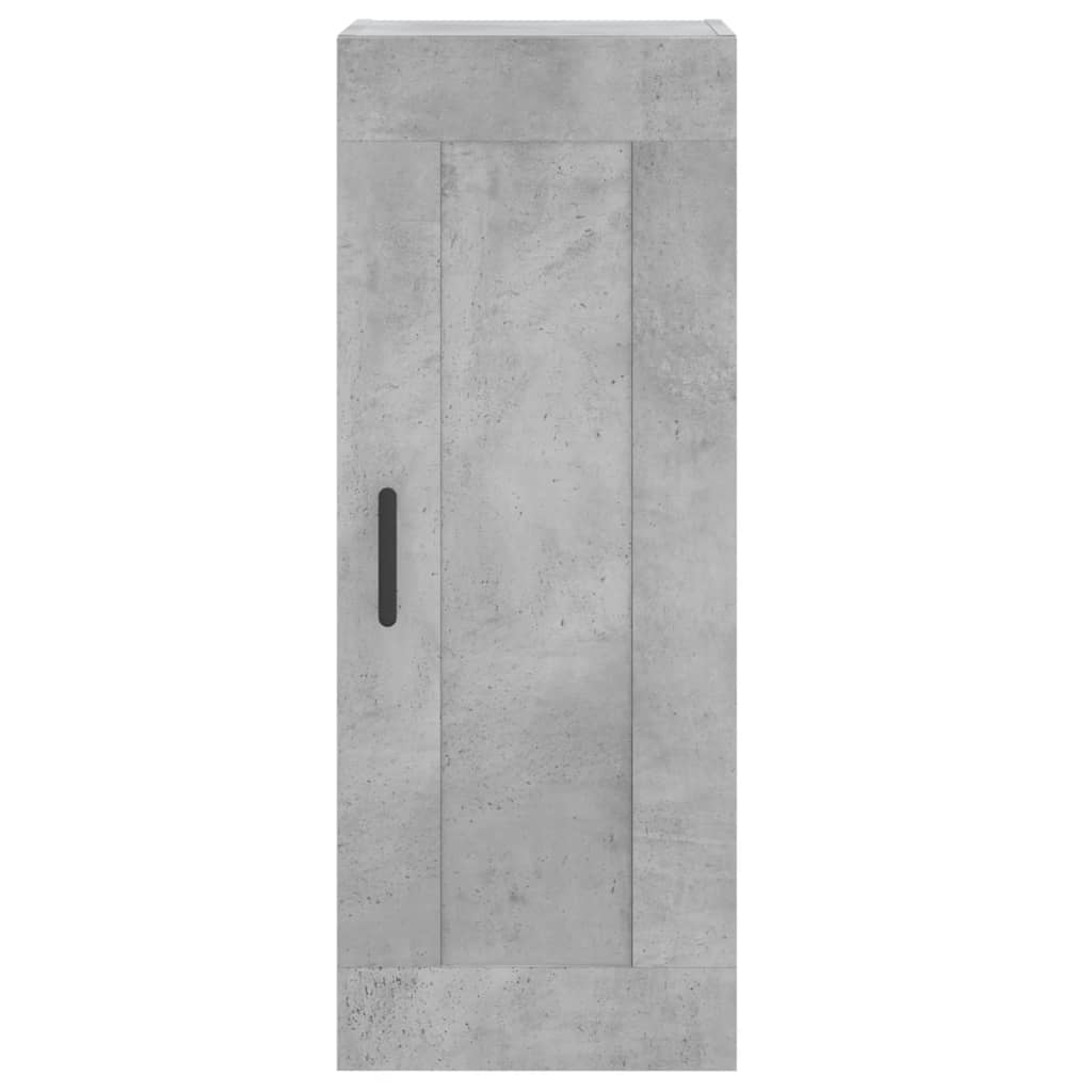 Visoka komoda siva betona 34,5x34x180 cm od konstruiranog drva