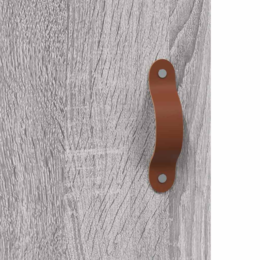 Visoka komoda siva sonome 34,5x34x180 cm od konstruiranog drva