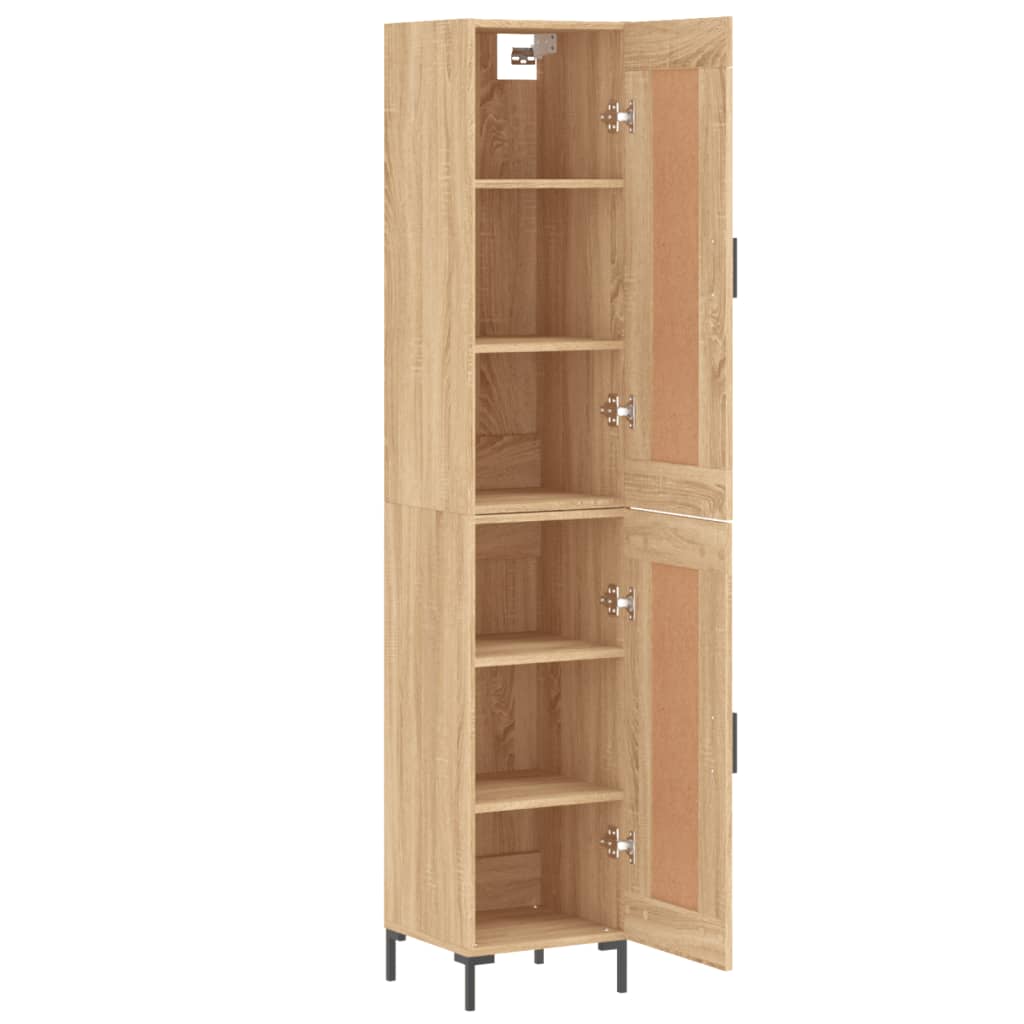 Visoka komoda hrasta sonome 34,5x34x180cm od konstruiranog drva