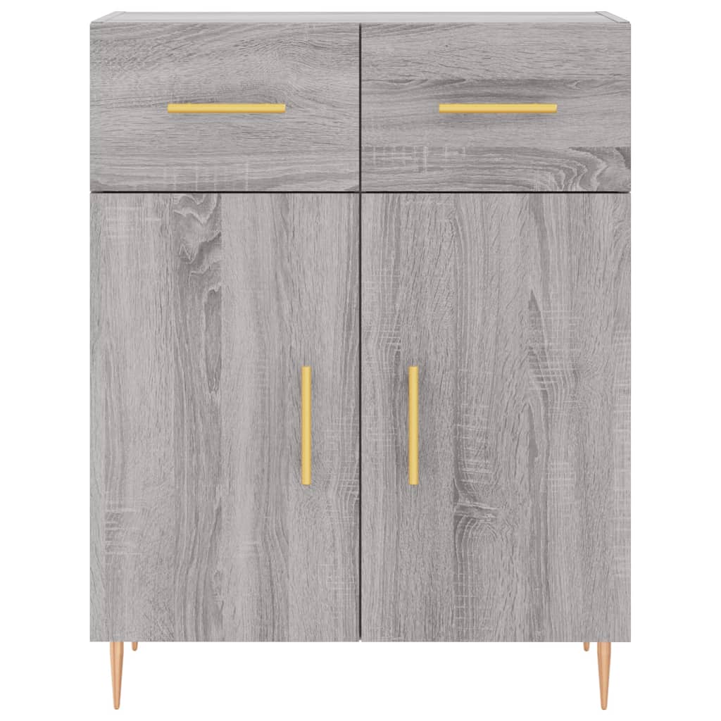 Visoka komoda siva sonome 69,5x34x180 cm od konstruiranog drva