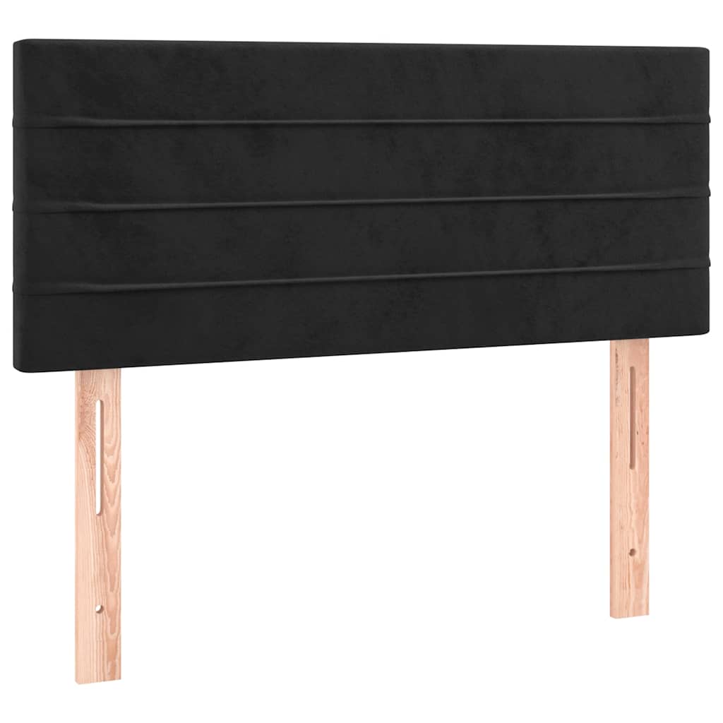 Box spring krevet s madracem crni 120 x 200 cm baršunasti