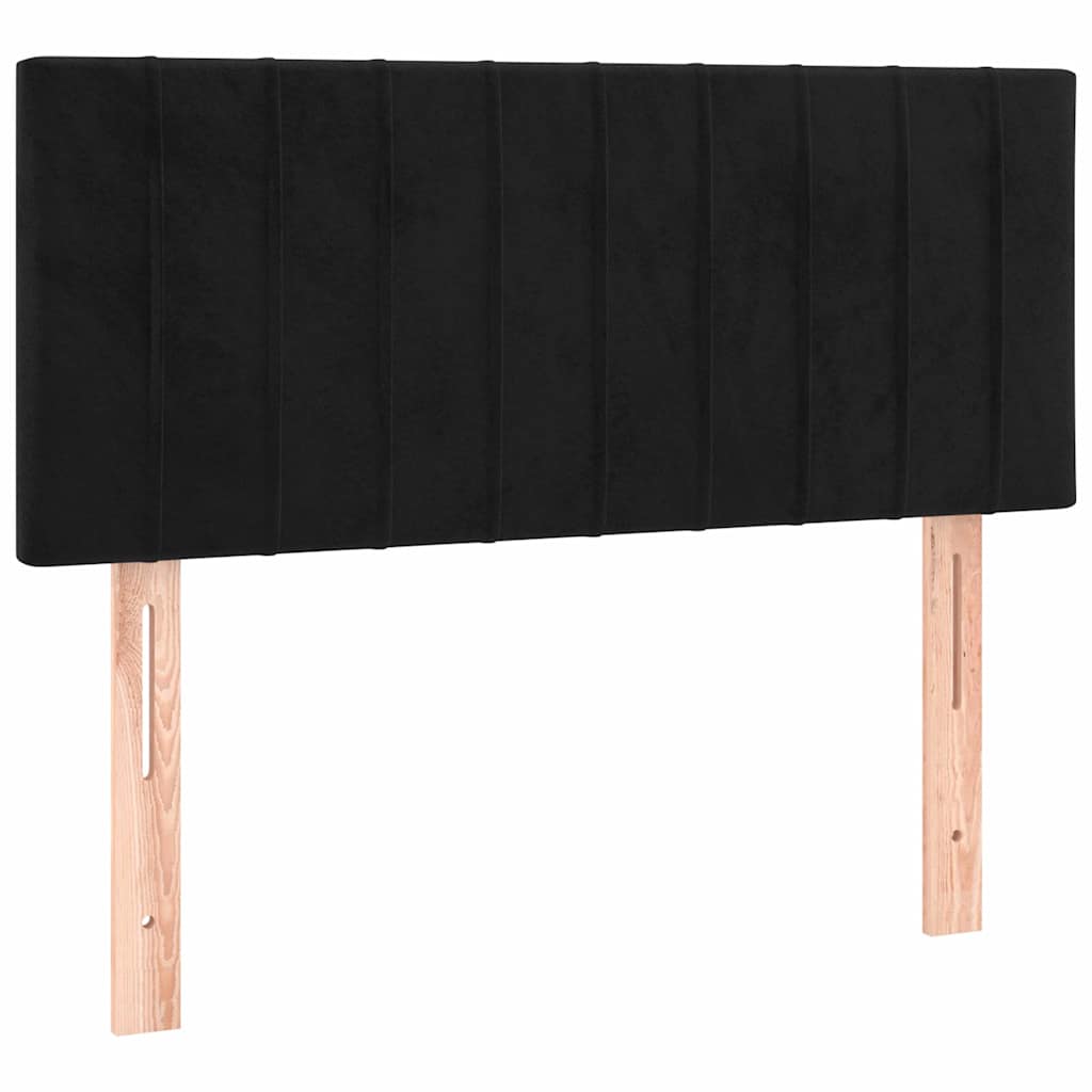 Box spring krevet s madracem crni 90x200 cm baršunasti