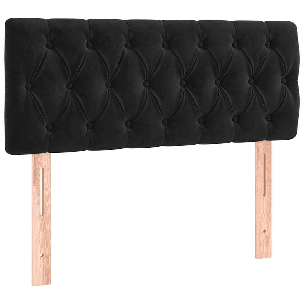 Box spring krevet s madracem crni 100x200 cm baršunasti