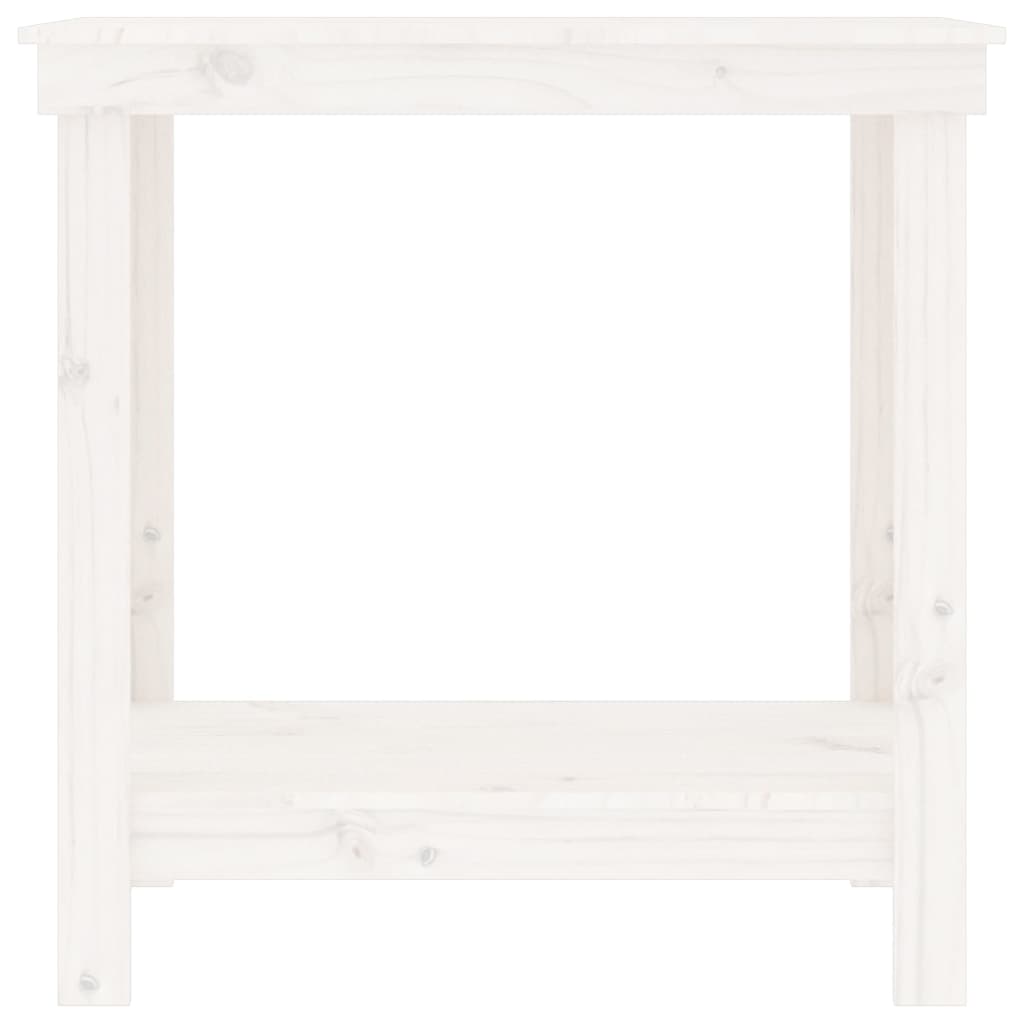 Radni stol bijeli 80 x 50 x 80 cm od masivne borovine