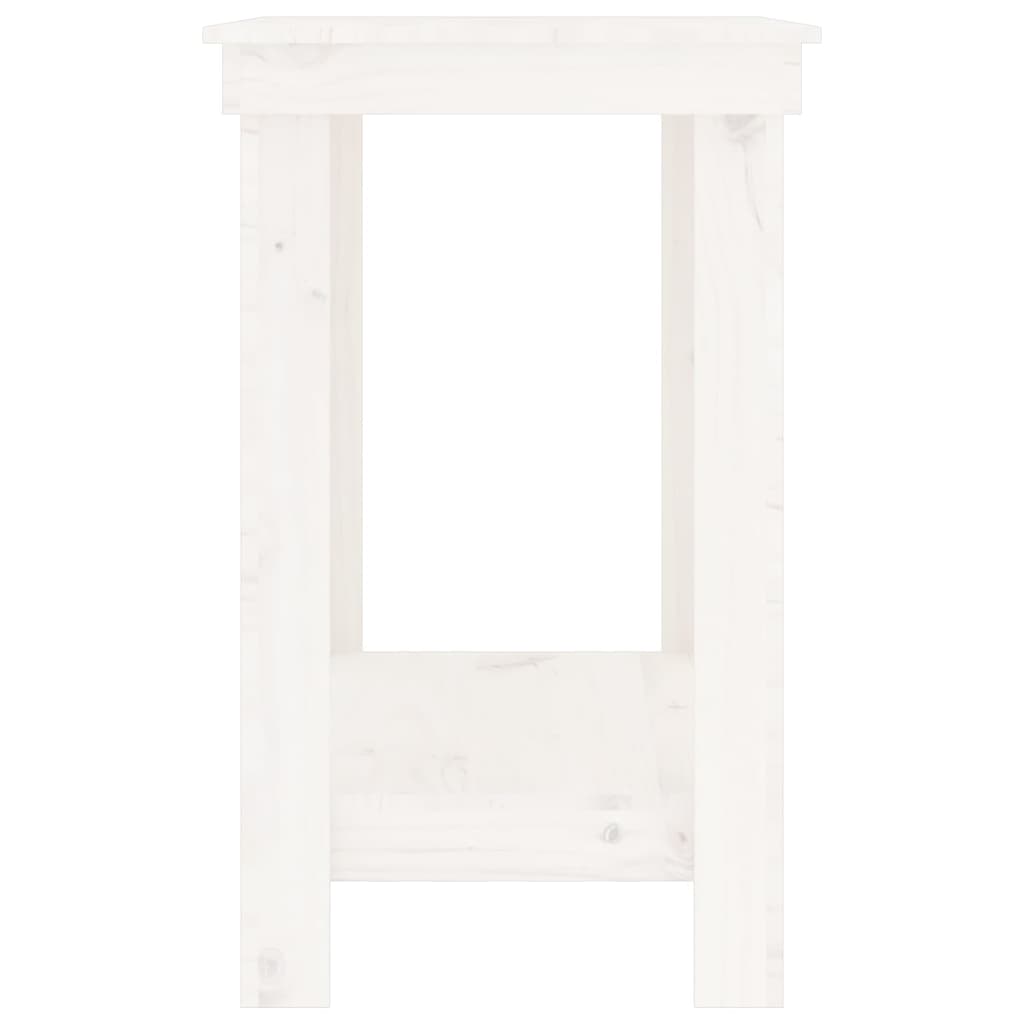 Radni stol bijeli 80 x 50 x 80 cm od masivne borovine