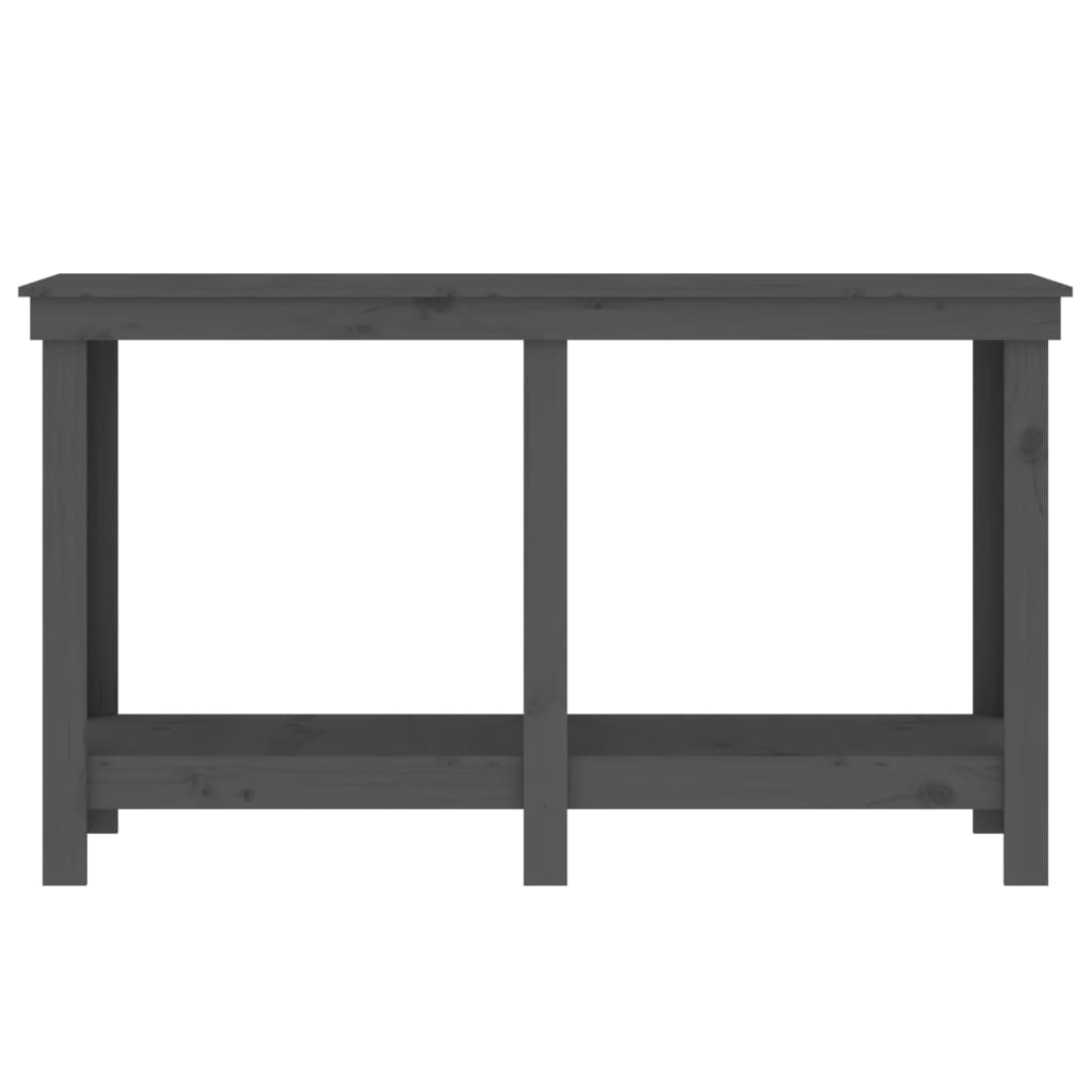 Radni stol siva 140x50x80 cm od masivne borovine