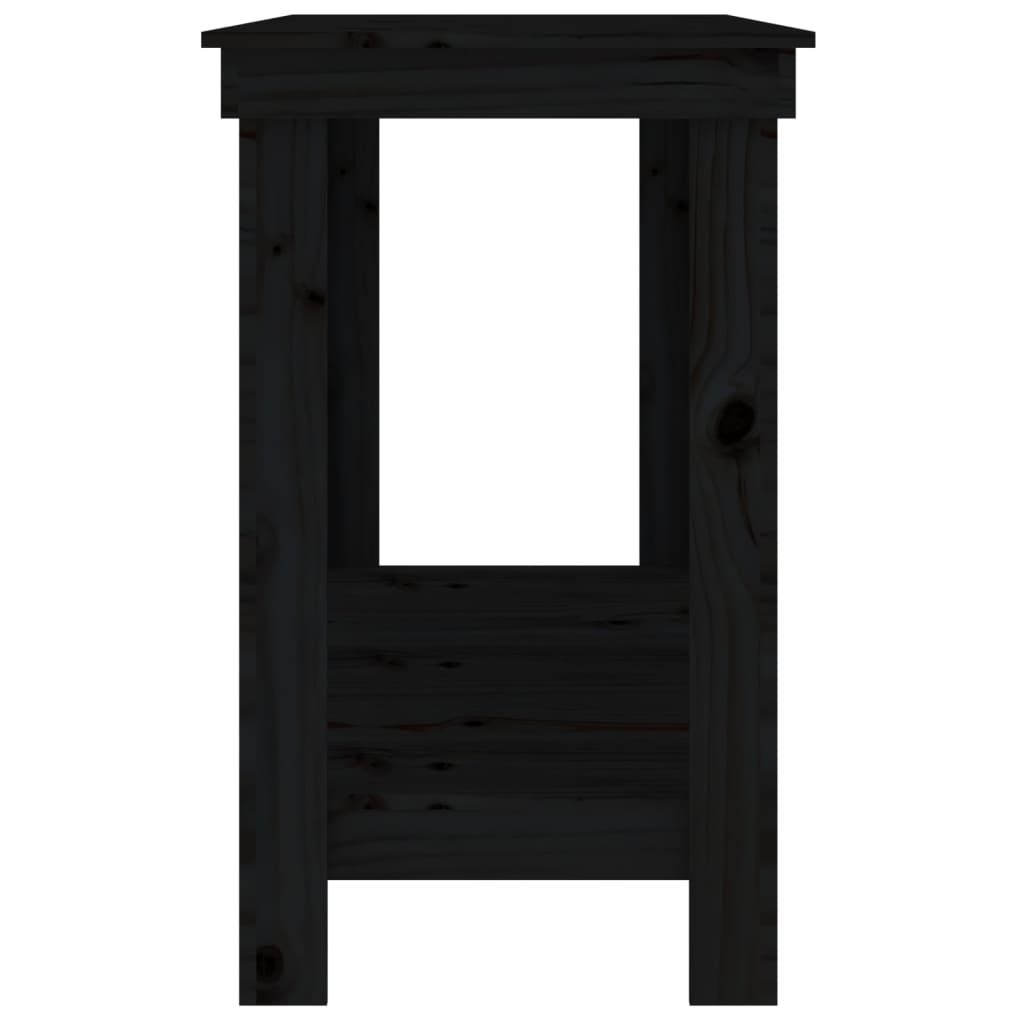 Radni stol Crna 180x50x80 cm od masivne borovine