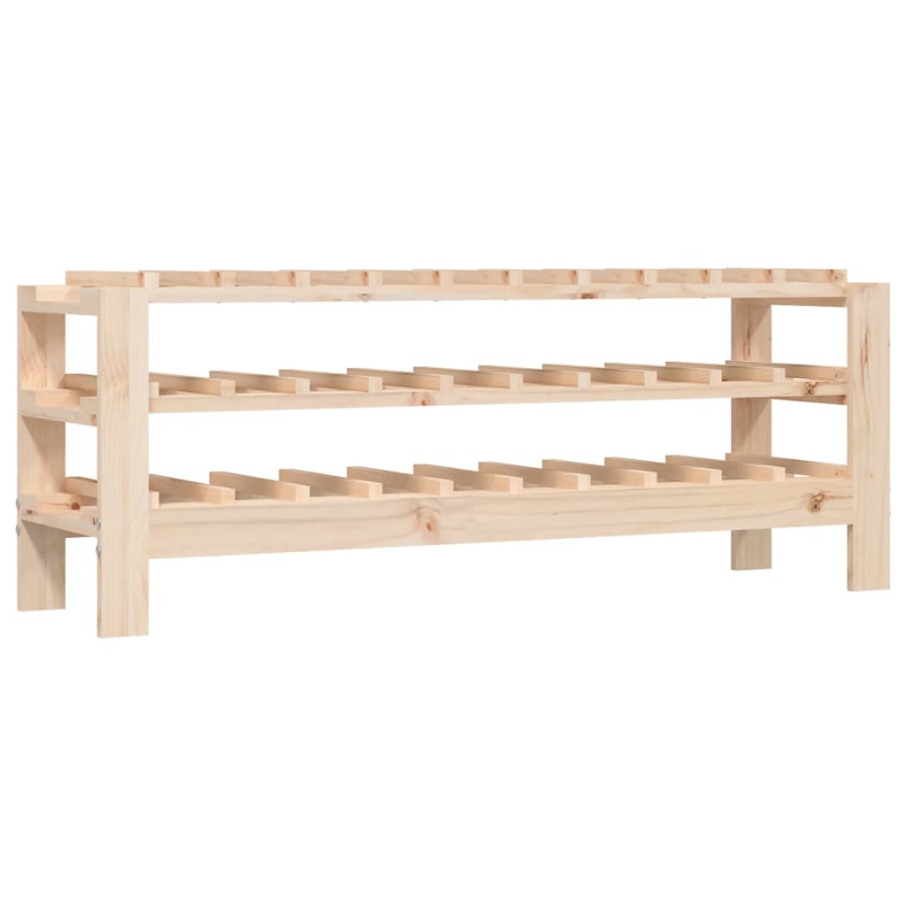 Stalak za vino 109,5x30x42 cm od masivne borovine