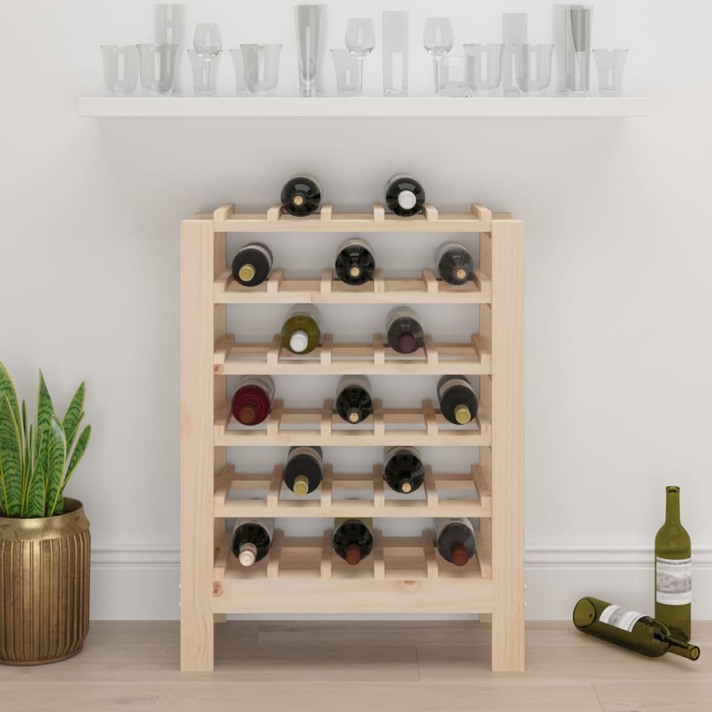 Stalak za vino 61,5x30x82 cm od masivne borovine