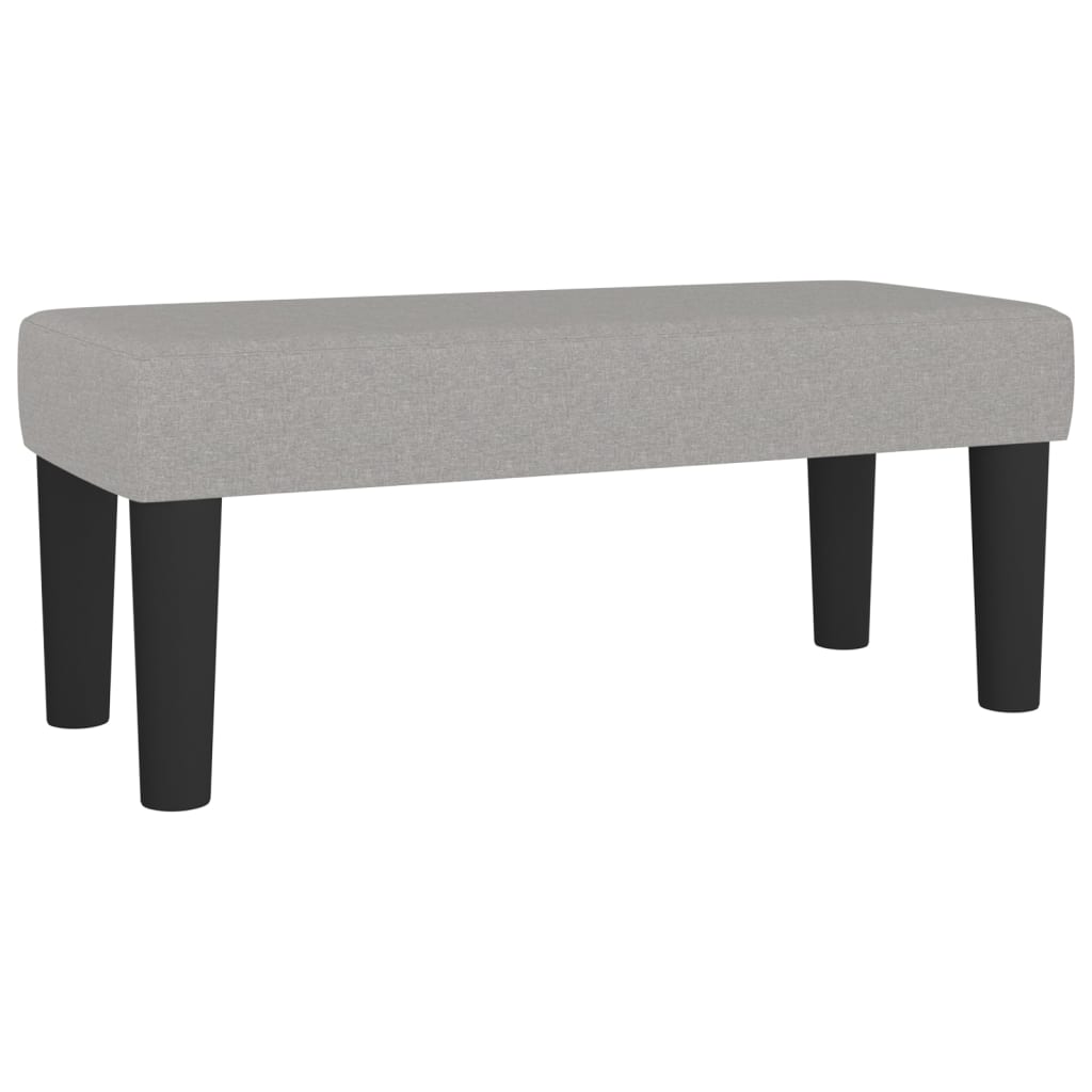 Krevet s oprugama i madracem svjetlosivi 100x200 cm od tkanine