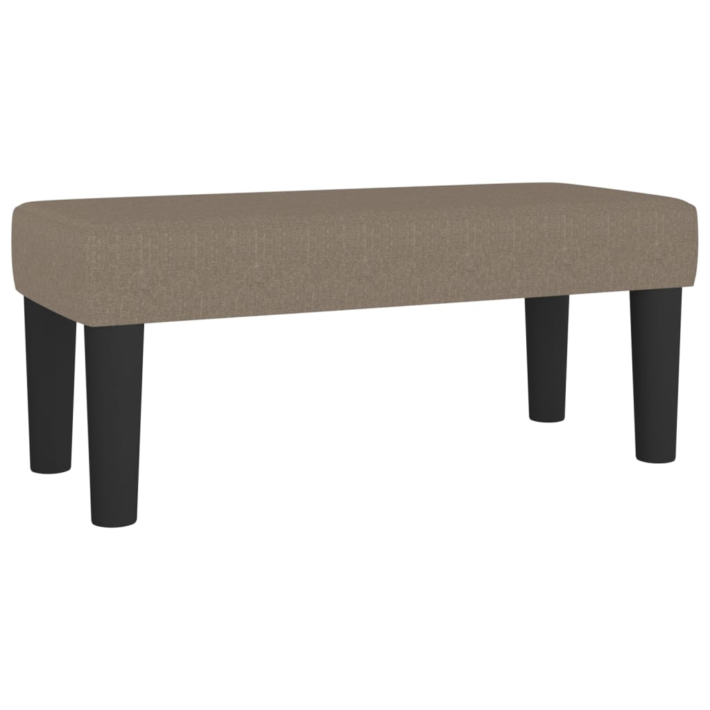 Krevet s oprugama i madracem smeđesivi 80x200 cm od tkanine
