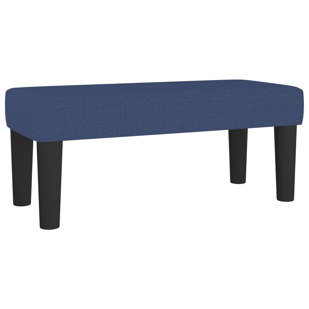 Krevet s oprugama i madracem plavi 90 x 200 cm od tkanine